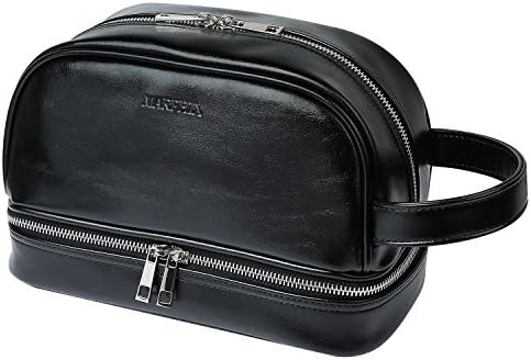 Marphix Leather Travel Toiletry Bag Organizer