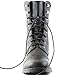 DailyShoes Womens Military Up Buckle Combat Boots Sweater Ankle High Exclusive Credit Card Pocket