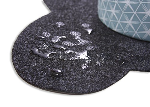 image for Resilia Feeding Mat for Dog Bowls - Protects Floors from Pet Food and 