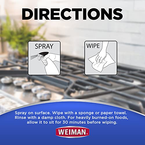Weiman Gas Range and Stove Top Cleaner and Degreaser 2 Pack
