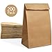 200 Paper Lunch Sandwich Bags, 4 lb Capacity Kraft Disposable Grocery Brown Bags