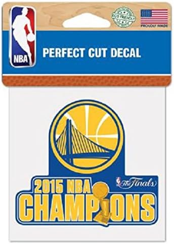 Decal - Warriors 2015 NBA Champions - NBA - Golden State - 4 X 4 - Licensed New