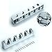 SHSYCER Mop and Broom Holder Wall Mounted Garden Tool Organizer Rake or Mop Handles 5 position with 6 Broom hooks garage Holds up to 11 Tools for Garage Garden Kitchen Laundry Offices