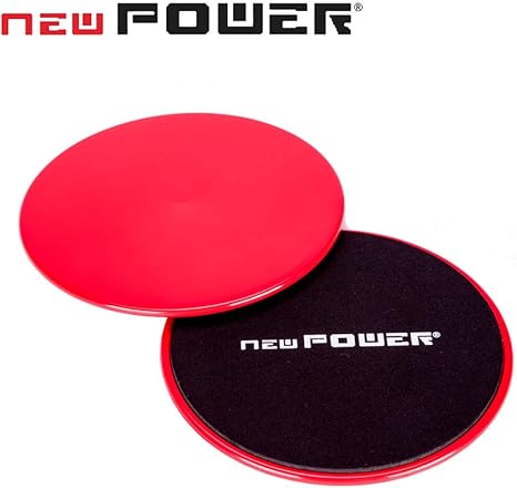 NEWPOWER - Discos Deslizantes Fitness con Doble Cara (ø18cm) para ...
