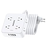 10Ft Surge Protector Power Strip - CHCORE Flat Plug