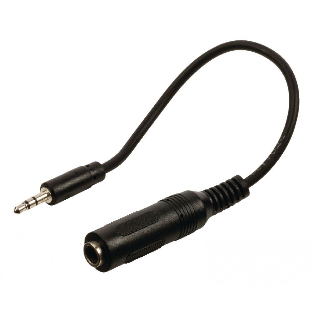 Valueline VLAP22550B02 - Stereo Audio Cable - 3.5 mm Male / 6.35 mm Female - 20cm