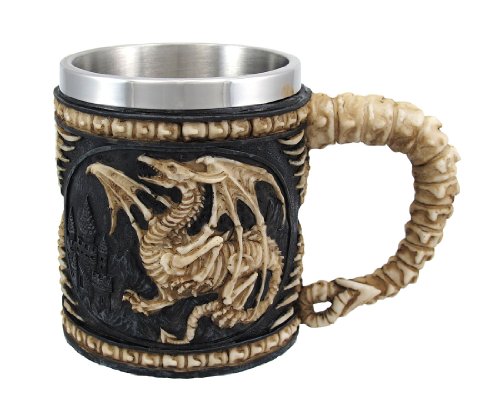 Dragon skeleton tankard 12 oz. mug