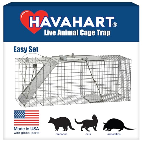 Havahart 1085 Large 1-Door Easy Set Humane Live Animal Trap for Armadillos,