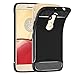 JETech Case for Motorola Moto M, Protective Cover with Shock-Absorption and Carbon Fiber Design, Black