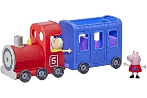 Peppa Pig Peppa’s Adventures Miss Rabbit’s Train 2-Part Detachable Vehicle Preschool Toy: 2 Figures, Rolling Wheels, for Ages 3 and Up