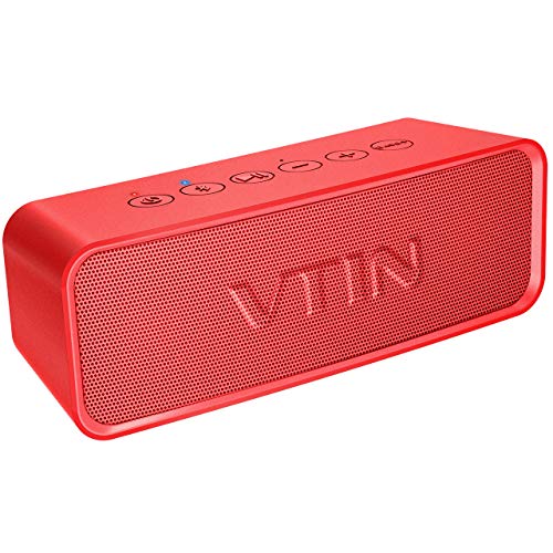 Vtin R2 Bluetooth Speaker, Portable Bluetooth Speakers w/DSP Bass Technology, 14W Powerful Speaker for HD Sound, 24H Playtime, IPX6 Waterproof Outdoor Speaker Built in Mic for Home and Outdoors