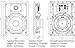 Micca M-8S 8 Inch 2-Way in-Wall Speaker with Pivoting 1″ Silk Dome Tweeter (Each, White)thumb 2