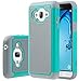 E LV Defender Case For Samsung Galaxy J3 (2016) / Samsung Galaxy Amp Prime (Cricket) / Samsung Galaxy Express Prime (AT&T) - [TEAL / GREY]
