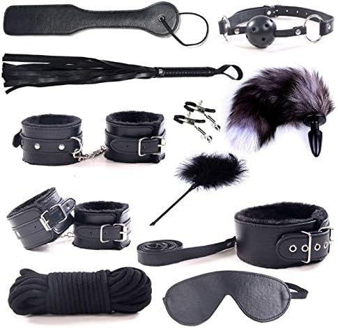 BUBUCAST Fun 11PCS Leather Suit Bundled Binding Set for Couple