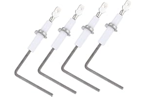 LEMFEMA SEN01114 Furnace Flame Sensor Replacement for Trane American Standard Furnace Flame Sensor, Replaces SEN0441, SEN441, SEN491, B340888P01, SEN0337, SEN0491, SEN00441, SEN00337, Stainless 4Pcs