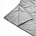 OSAGE RIVER Sleeping Bag Liner, Microfiber Fleece Travel Sheet Sleep Sack for Camping Travel Backpacking, Lightweight Zippered Sleeping Bag Inner Liner, Adults & Kids, Grey