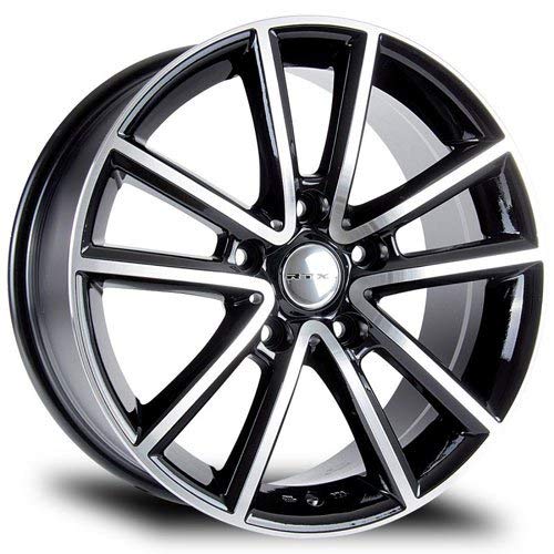 RTX Auburn, 17X7.5, 5X127, 35, 71.5, Black MACHINED 081647