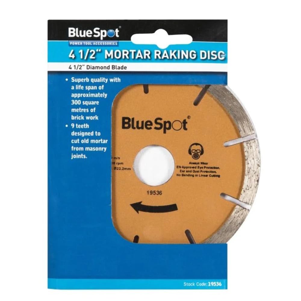 Blue Spot Tools 19536 4 1/2 Inch Mortar Raking Disc