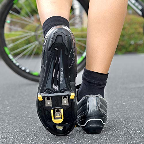 Inkesky Bike Cleats for Road Cycling - Compatible with Shimano SPD-SL SM-SH11 - Yellow - Thumbnail 5