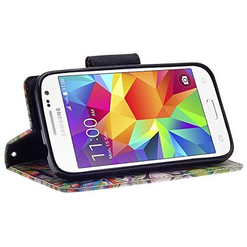 Samsung Galaxy Core Prime G360, Galaxy Prevail LTE (Boost Mobile) Wallet Pouch All-in-One Protective Phone Case - Premium Faux Leather Flip Book Cover w/ Kickstand By Zase Â® Colorful Tree