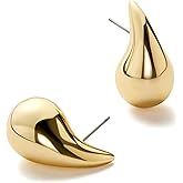 Ana Luisa Kiara Teardrop Earring - 14K Gold Plated Tear Drop Earrings Jewelry Dupes - Hypoallergenic, Water-Resistant, Tarnish-Free Ana Luisa Jewelry - Trendy 14K Gold Plated Chunky Earrings for Women
