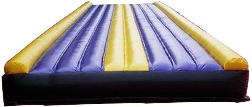 FUNME PVC Gymnastic Trampoline, Inflatable Training Tumbling Airtrack Mats with Constant Flow Blower