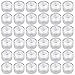 JINHEZO Realistic and Bright Battery Light, Party Waterproof Wedding Underwater Battery Sub Seasonal & Festival Celebration Flameless LED Tea Light, White, Pack of 36 primary