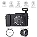 Video Camera Camcorder, Weton FHD 1080P Digital Camera Camcorder 24.0MP 3.0 Inch Flip Screen Vlogging Camera for YouTube Mini Camcorders with Wide Angle Lens and Flash Light (Two Batteries Included)