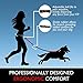 forepets Hands Free Dog Leash for Running Walking Hiking Training. Retractable Bungee Double Handle with Waist Belt for Large Medium and Small Dogs