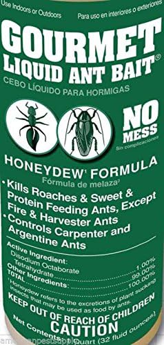 Gourmet Liquid Ant Bait ( 12 Qts ) Sweet Ant Bait House Ant Bait Black Ant Bait