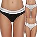 Ekouaer Bikini Panties Womens Cotton Briefs Soft Underwear 3 Pack Assorted Colors