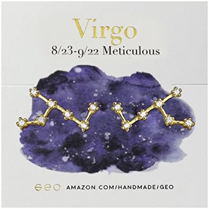 Gold Zodiac Constellation Earrings