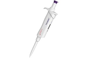 4E's USA Pipette - 2-20μl Micropipette, Adjustable Volume Pipette with Autoclavable Lower Portion, Universal Tip Cone Single Channel Pipettes, Laboratory ISO 8655 Calibrated Pipettor