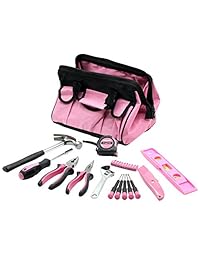 forgestar 24 piezas Juego de herramientas hogar mano Kit de herramientas para mantenimiento del hogar multiusos bolsa de lona para almacenamiento