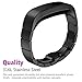Fitbit Alta (HR) Bands, No1seller Premium Stainless Steel Replacement Watch Band with Classic Butterfly Clasp, Removable Links Fit to Any Wrist Size For Fitbit Alta & HR Fitness Tracker(Black)