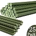 YIDIE Sturdy Metal Garden Plant Stakes 4 Ft Plastic Coated Steel Plant Sticks,Pack of 25