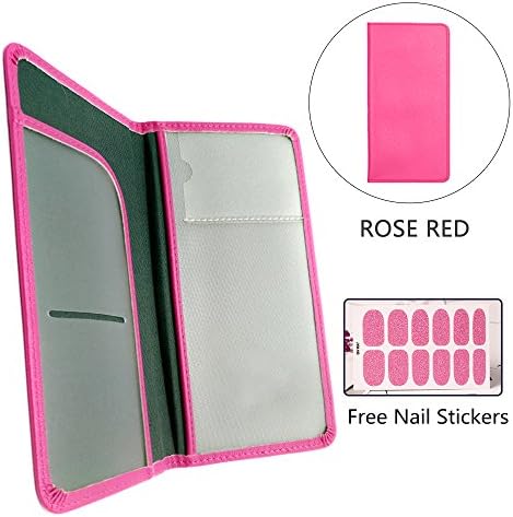 Passport Holder RFID Blocking Travel Wallet Durable PU Leather Multi Purpose Passport Cover