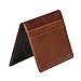 Mens Leather Wallet by Moseeg, 2 Pc – Premium Genuine Full Grain Leather with Full RFID protection - Minimalist, Premium & Perfect