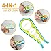 Keklle All-in-One Jar Opener and Bottle Opener for Any Jar/Bottle Sizes, Soda Can Bottle Opener - Ideal for Weak Hands and Seniors with Arthritis