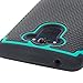 E LV Droid Turbo Case Cover - Dual Layer Hybrid Armor Defender Protective Case Cover for Motorola Moto Droid Turbo XT 1254 with 1 Stylus - Teal