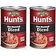 Hunt's Fire Roasted Diced Tomatoes, Keto Friendly, 14.5 oz (Pack of 2)