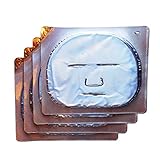 Retinol Face Masks: WHOLESALE Hydrogel Sheet Masks with Plant Collagen, Vitamin A, and Hydrating Ingredients. Reduce Redness & Brighten Skin while Combating Forehead and Mouth Wrinkles (4 MASKS)