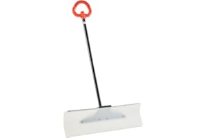 VEVOR Snow Pusher Shovel, Durable Plastic Winter Shovels, Portable Snow Removal Tool for Driveway (Regular, 30 inch)