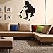 DNVEN Scooter Vinyl Wall Decals Sports Series Scooter Boy Silhouette Poster for Teens Boys Room Decor Playroom Sports Themed Wall Stickers 23 inches x 23 inches