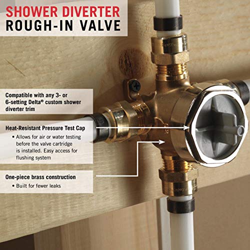Diverter Rough R11000 3/6 Setting for Delta, Shower Diverter Valves