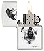 Zippo Spazuk Bird Design White Matte Pocket Lighter