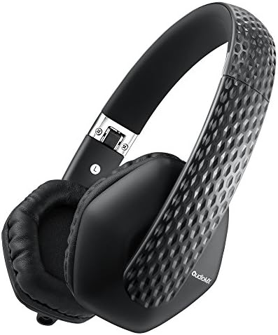 AudioMX On Ear Headphones, Noise Cancelling Lightweight Dynamic Headphones, Built-in HiFi Mic (Foldable and Wired)