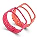 Vastar 6 in 1 Colorful Replacement Bands & Metal Clasps for Samsung Galaxy Gear Fit Smart Watch Bracelet Wristband Bracelet Sport Arm Wrist Band，Pink/Light Blue/Orange/Green/Black/White Spots in Black