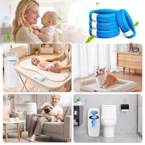 18 Piezas Recambios Cubos de Pañales, Resistencia Mejorada a los olores y Durabilidad, Fuerte compatibilidad, instalación sin complicaciones, RECAMBIOS Papelera Pañales ORIGINALES