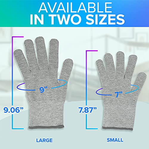 DefenderShield EMF Radiation Protection Computer Gloves Use with